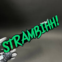 1PC STRAMBIHH! 3D Acrylic Badge - Car Truck Emblem Fender Tailgate Trunk Sticker