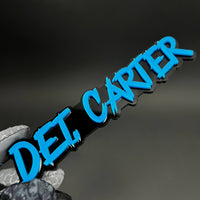 1PC DET. CARTER 3D Acrylic Badge - Car Truck Emblem Fender Sticker