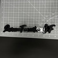 1PC Pura Familia GF 3D Acrylic Badge - Car Truck Emblem Fender Sticker