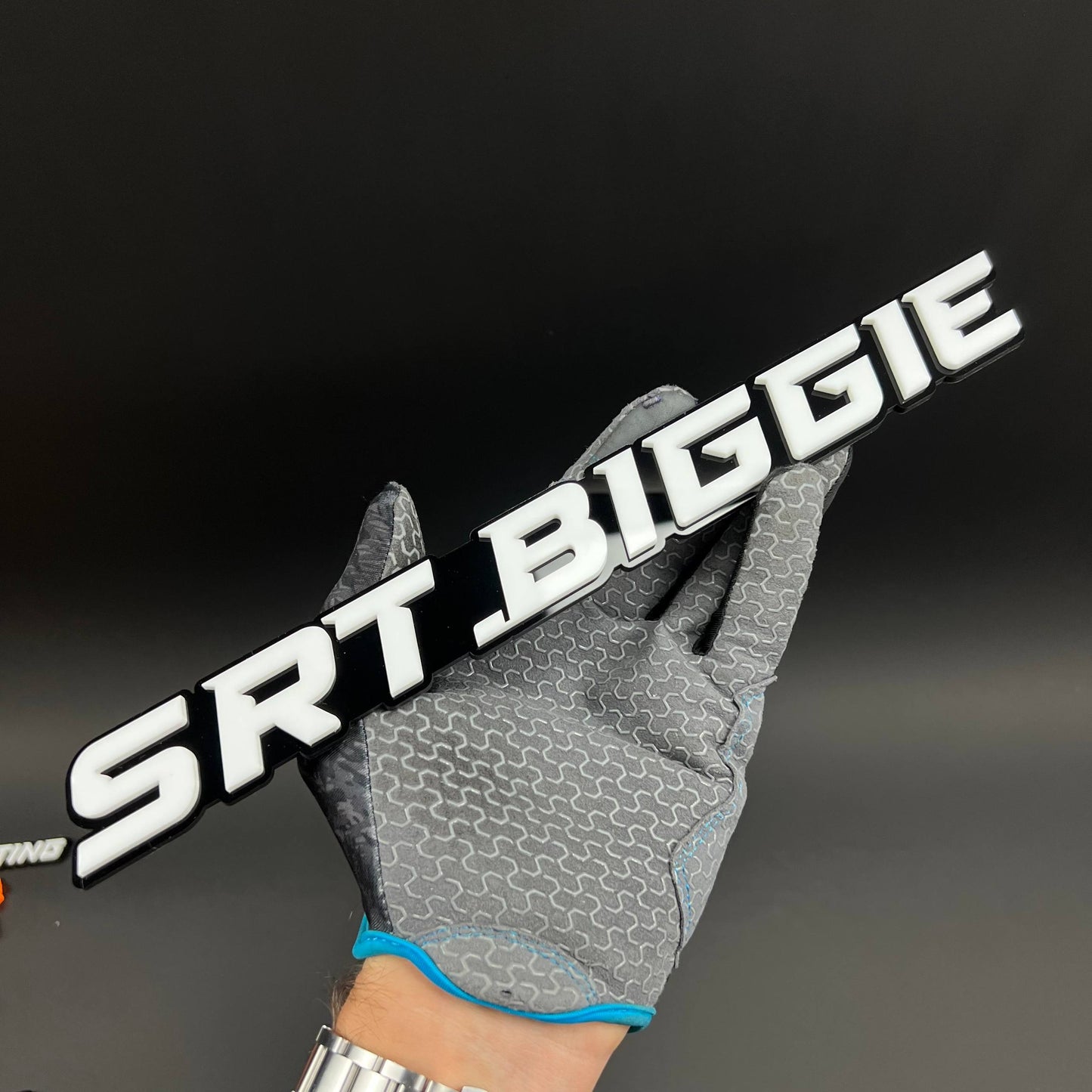 1PC SRT.BIGGIE 3D Acrylic Badge - Car Truck Emblem Fender Tailgate Trunk Sticker
