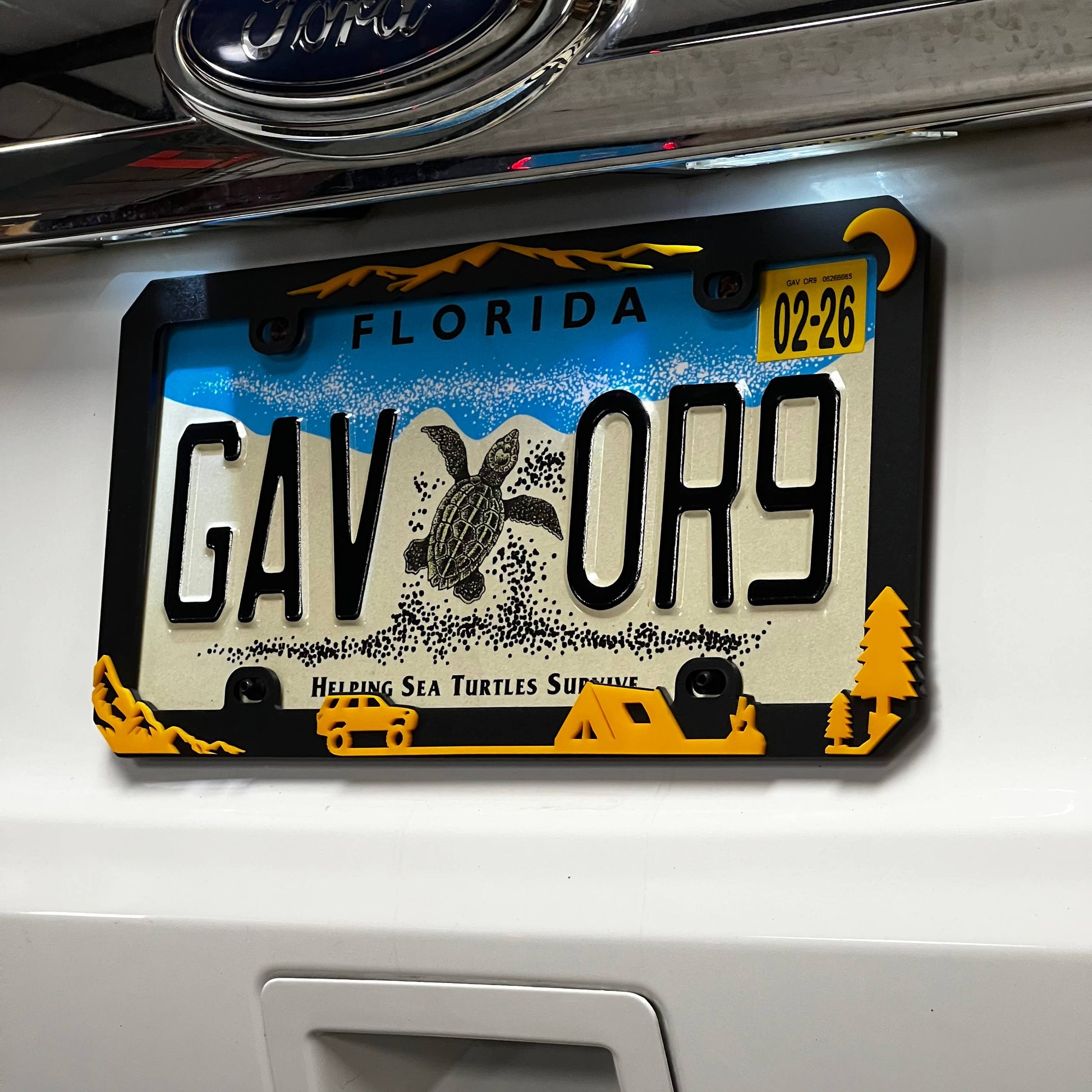 1PC GAV OR9 3D Acrylic Badge - Car Truck Emblem Fender Tailgate Trunk Sticker