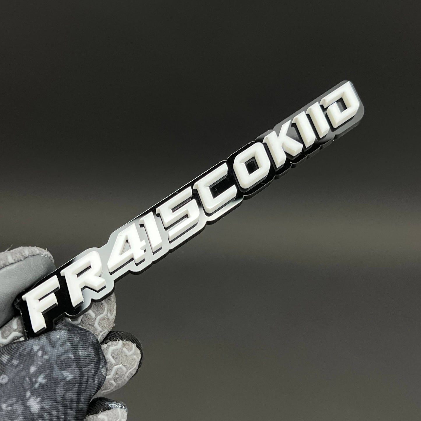 1PC FR415COKIID 3D Acrylic Badge - Car Truck Emblem Fender Sticker