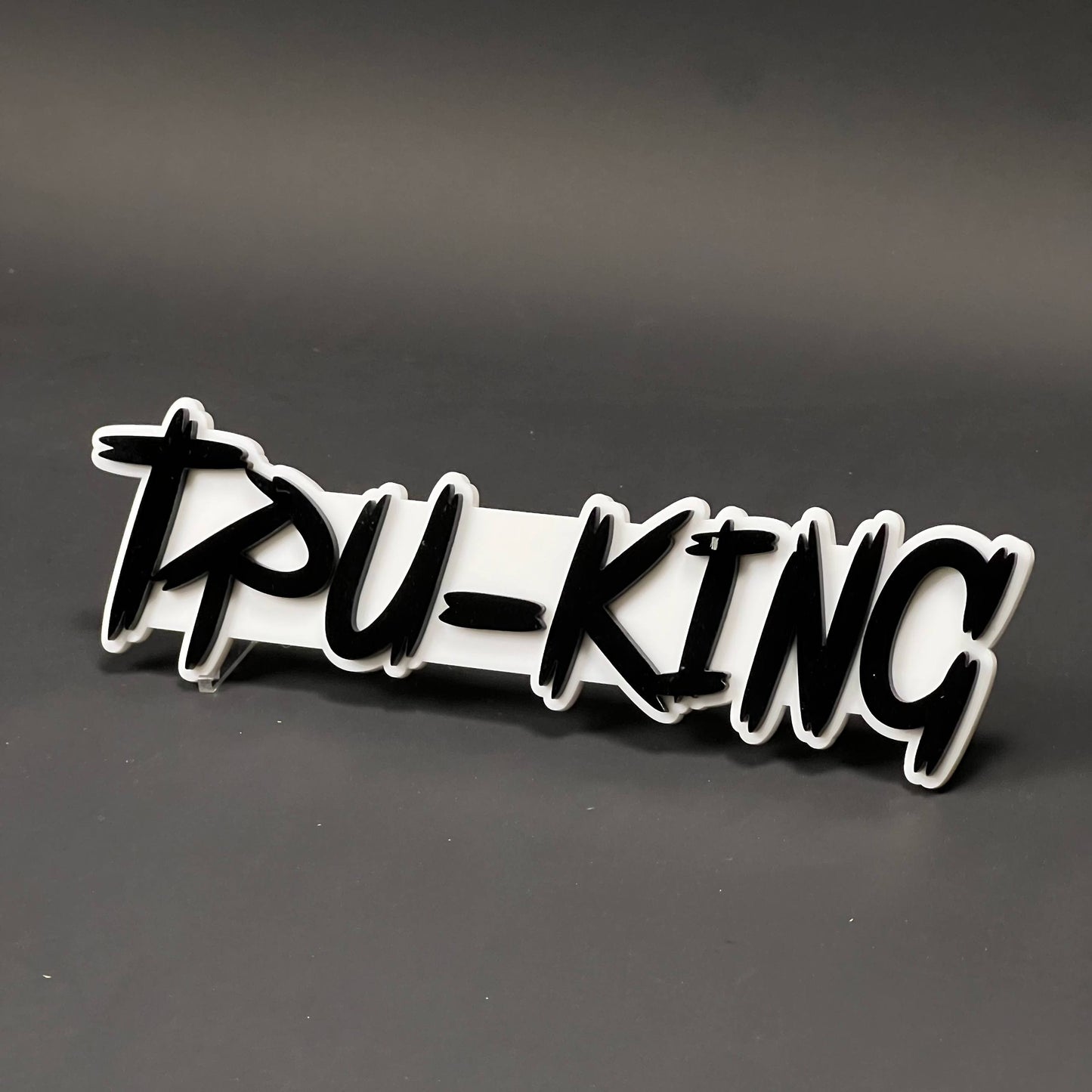 1PC TPU-KING 3D Acrylic Badge - Car Truck Emblem Fender Tailgate Trunk Sticker