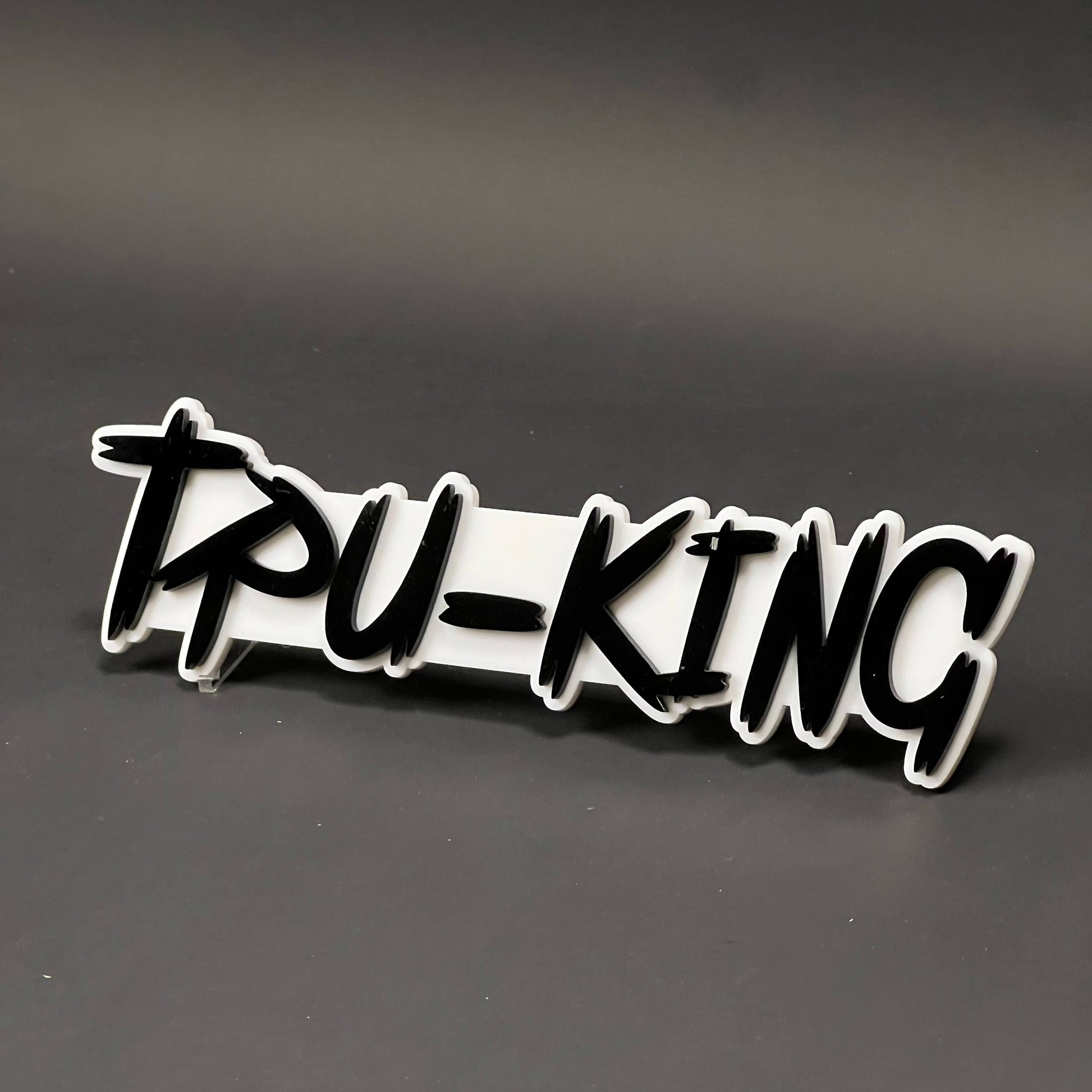 1PC TPU-KING 3D Acrylic Badge - Car Truck Emblem Fender Tailgate Trunk Sticker