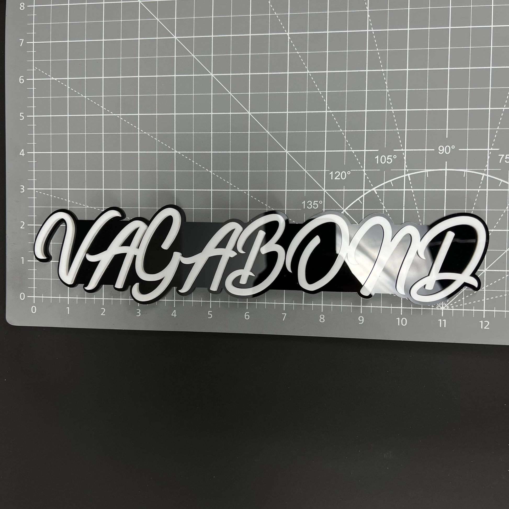1PC VAGABOND 3D Acrylic Badge - Car Truck Emblem Fender Tailgate Trunk Sticker