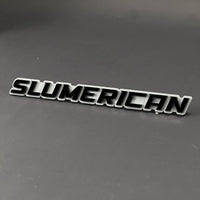1PC SLUMERICAN 3D Acrylic Badge - Car Truck Emblem Fender Tailgate Trunk Sticker