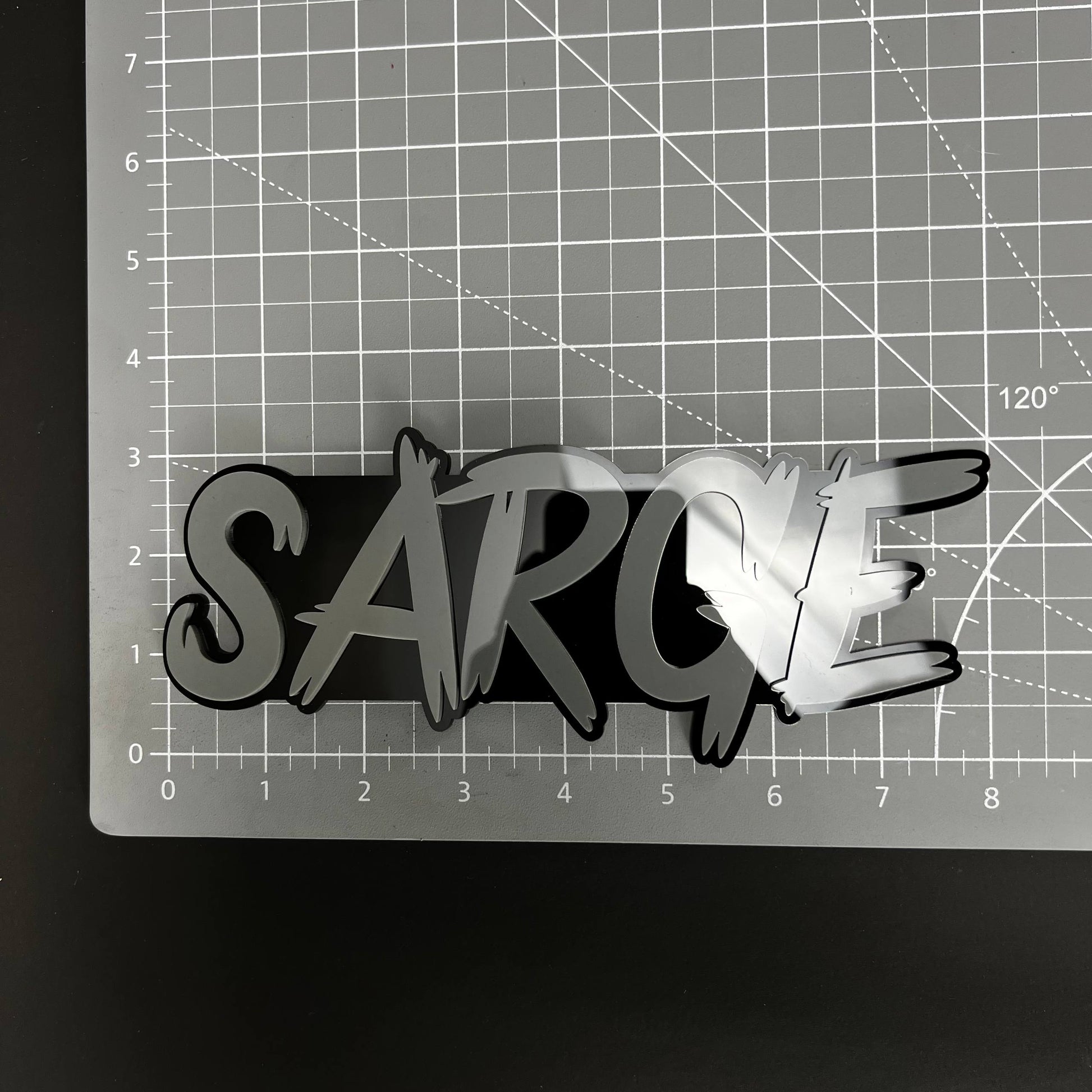 1PC SARGE 3D Acrylic Badge - Car Truck Emblem Fender Tailgate Trunk Sticker