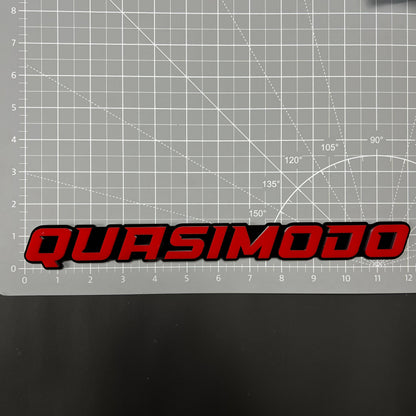 1PC QUASIMODO 3D Acrylic Badge - Car Truck Emblem Fender Tailgate Trunk Sticker