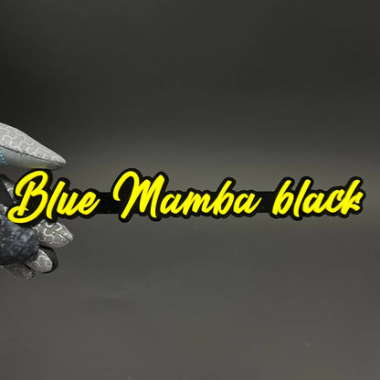 1PC Blue Mamba black 3D Acrylic Badge - Car Truck Emblem Fender Sticker