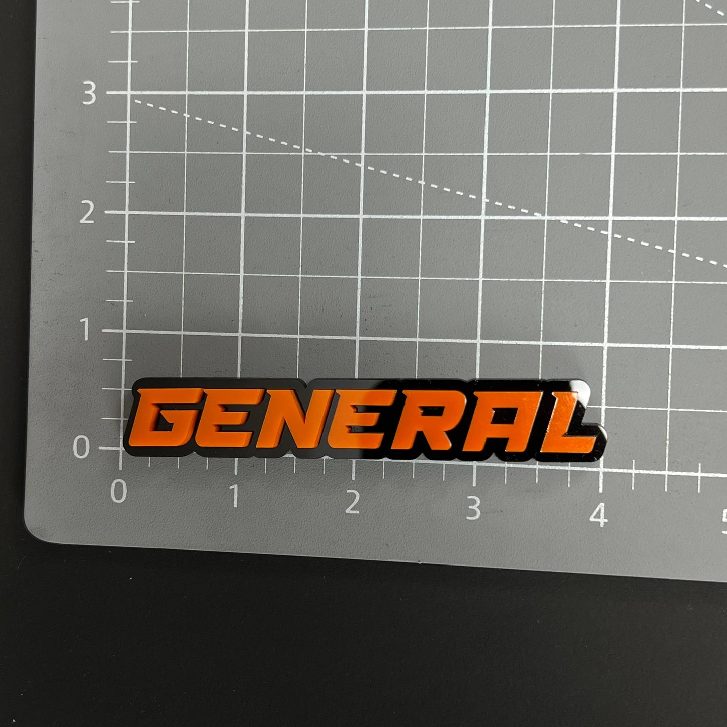 1PC GENERAL 3D Acrylic Badge - Car Truck Emblem Fender Tailgate Trunk Sticker