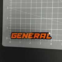 1PC GENERAL 3D Acrylic Badge - Car Truck Emblem Fender Tailgate Trunk Sticker