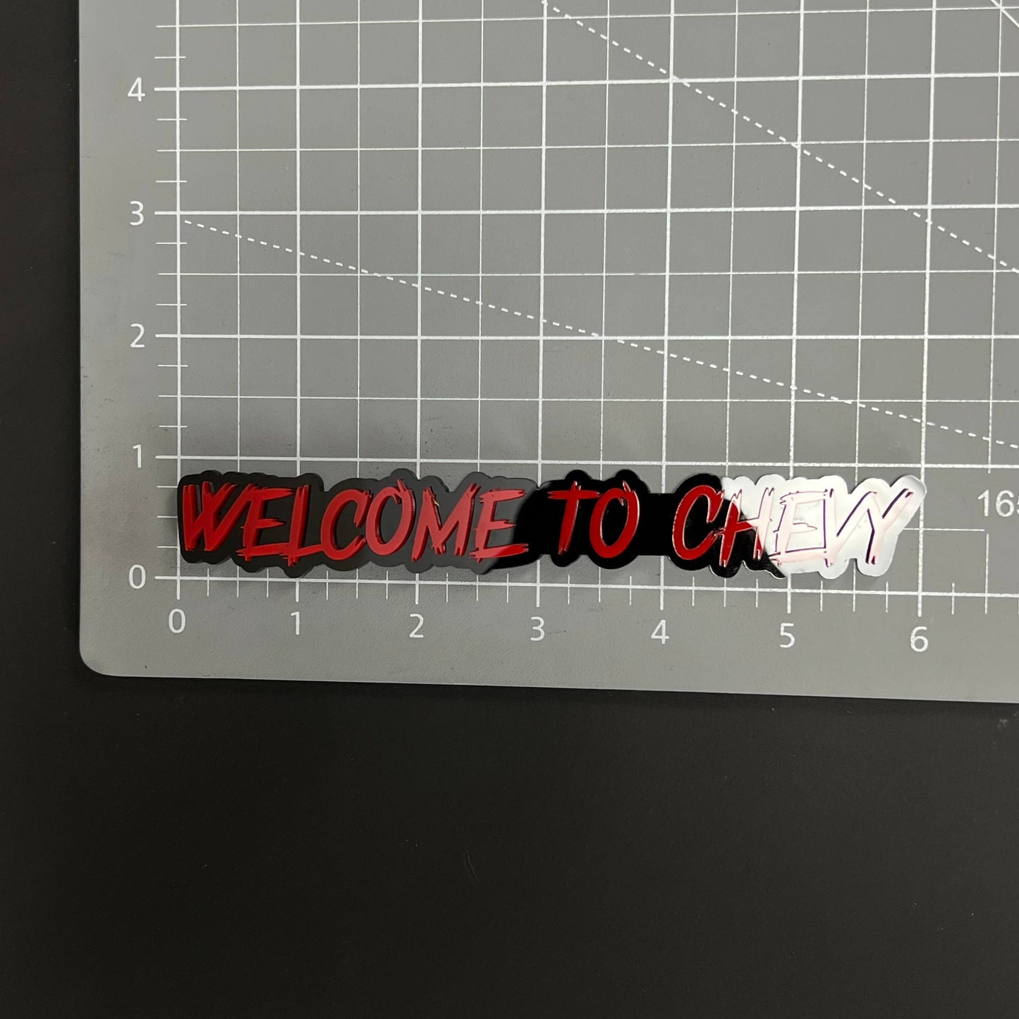 1PC WELCOME TO CHEVY 3D Acrylic Badge - Car Truck Emblem Fender Sticker