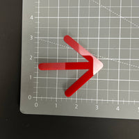 1PC Arrow 3D Acrylic Badge - Car Truck Emblem Fender Tailgate Trunk Sticker