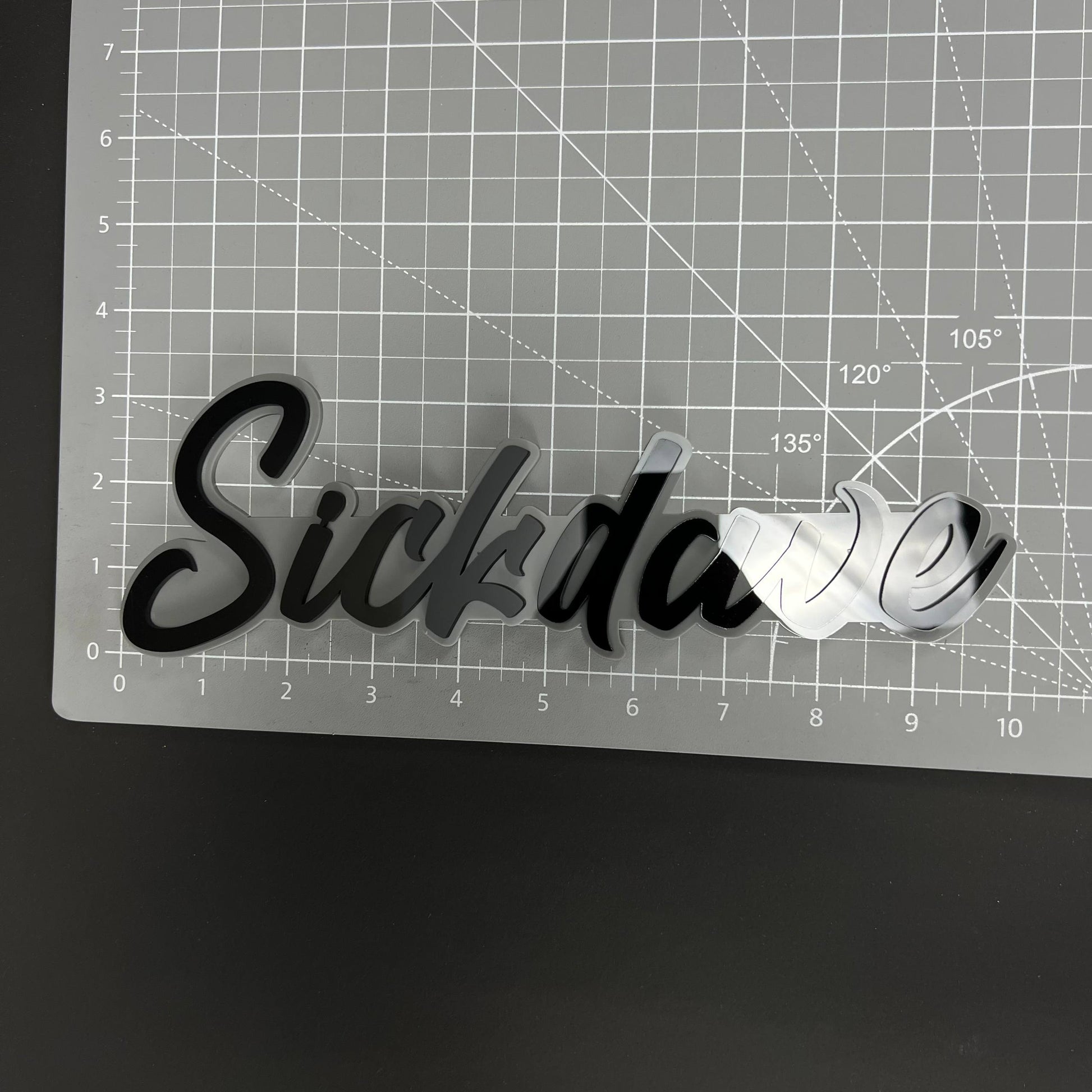 1PC Sickdave 3D Acrylic Badge - Car Truck Emblem Fender Tailgate Trunk Sticker