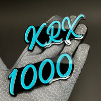 1PC KRX 1000 3D Acrylic Badge - Car Truck Emblem Fender Tailgate Trunk Sticker