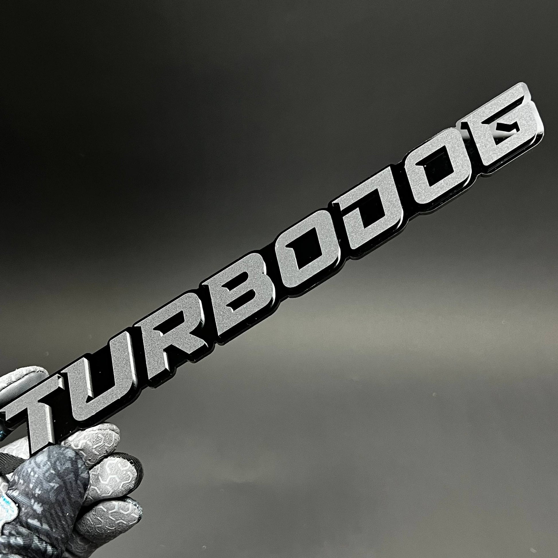 1PC TURBODOG 3D Acrylic Badge - Car Truck Emblem Fender Tailgate Trunk Sticker