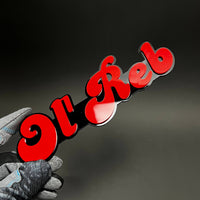 1PC Ol' Reb 3D Acrylic Badge - Car Truck Emblem Fender Tailgate Trunk Sticker