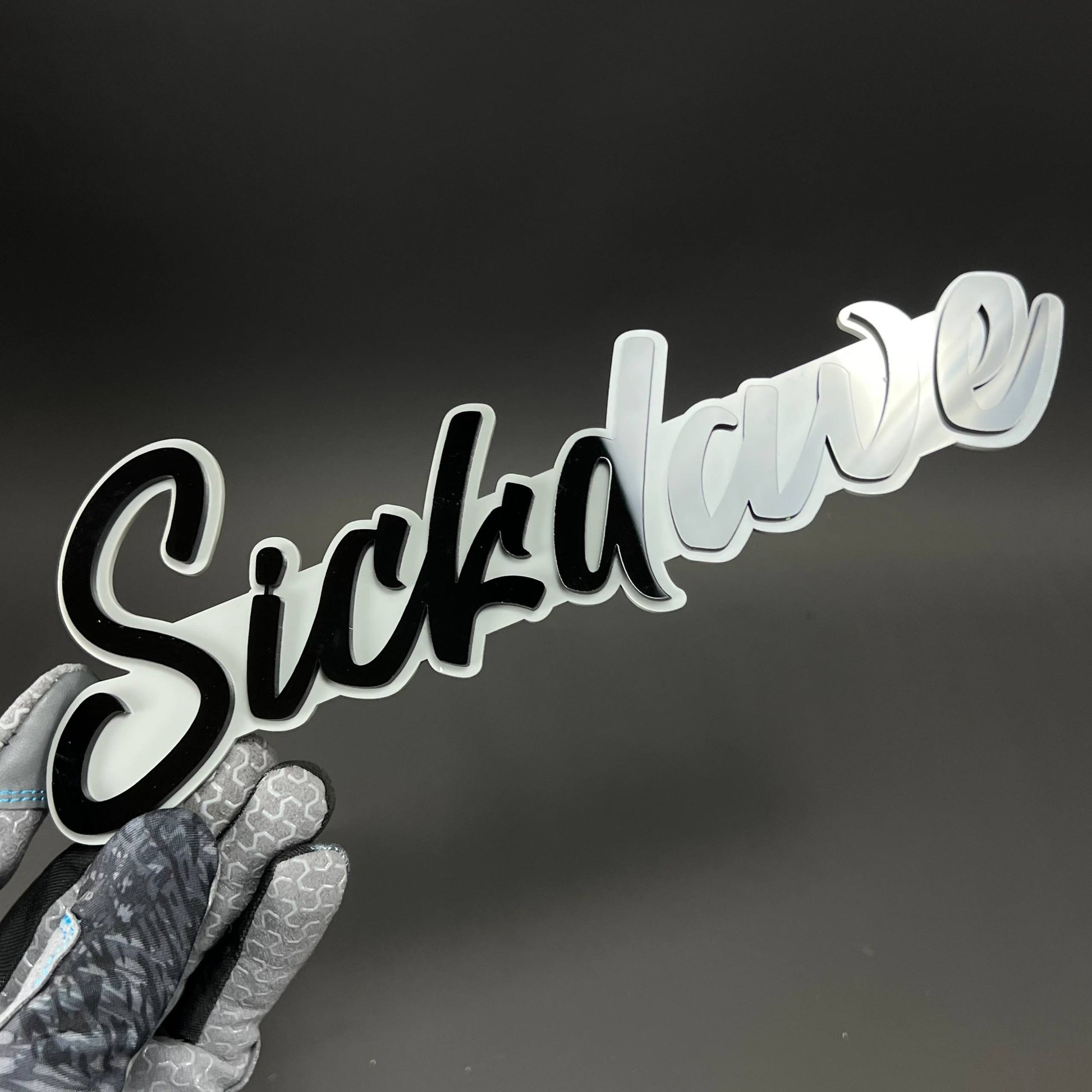1PC Sickdave 3D Acrylic Badge - Car Truck Emblem Fender Tailgate Trunk Sticker