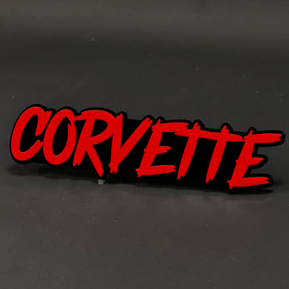 1PC CORVETTE 3D Acrylic Badge - Car Truck Emblem Fender Tailgate Trunk Sticker
