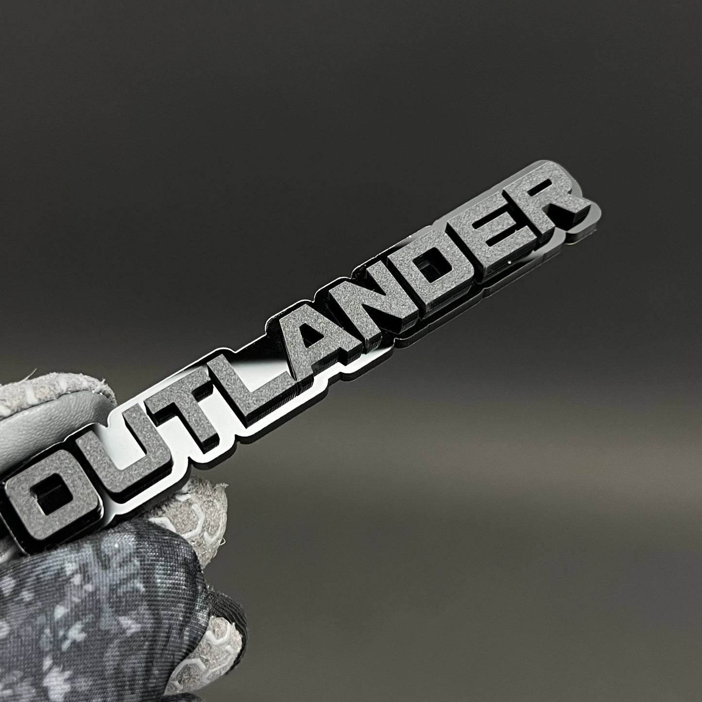 1PC OUTLANDER 3D Acrylic Badge - Car Truck Emblem Fender Tailgate Trunk Sticker