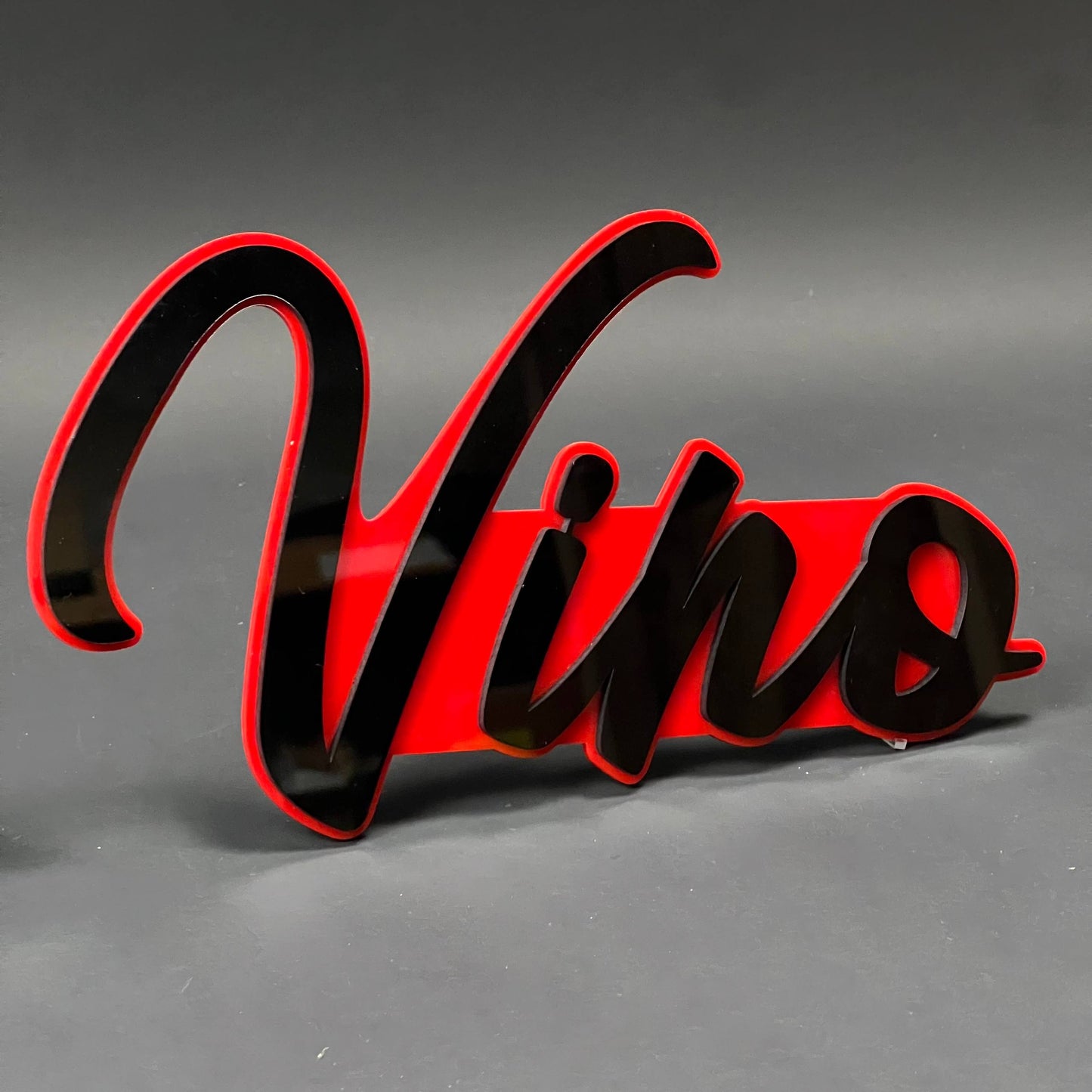 1PC Vino 3D Acrylic Badge - Car Truck Emblem Fender Tailgate Trunk Sticker
