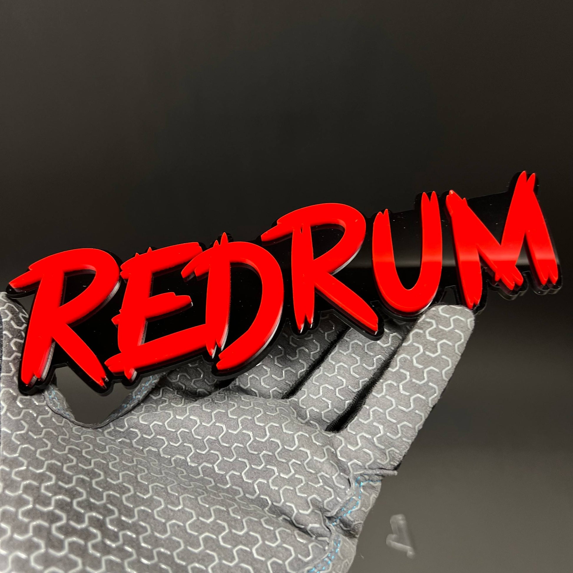 1PC REDRUM 3D Acrylic Badge - Car Truck Emblem Fender Tailgate Trunk Sticker
