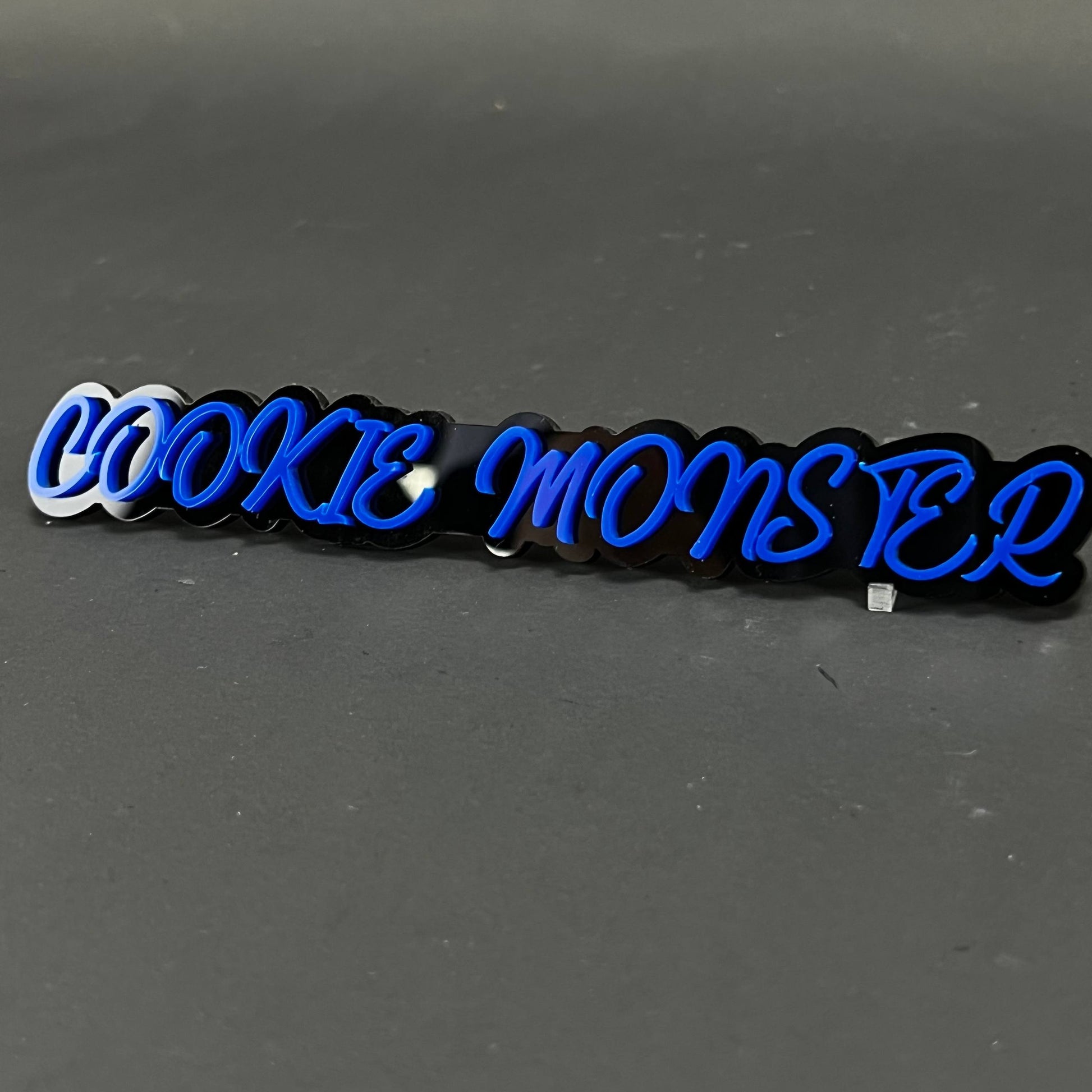 1PC COOKIE MONSTER 3D Acrylic Badge - Car Truck Emblem Fender Sticker