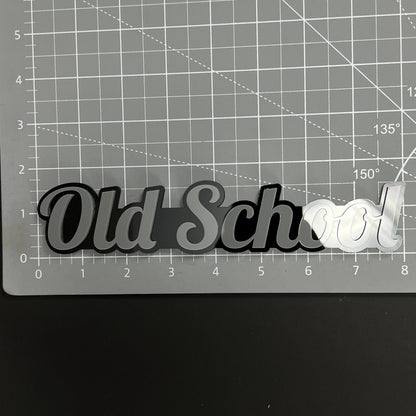 1PC Old School 3D Acrylic Badge - Car Truck Emblem Fender Tailgate Trunk Sticker