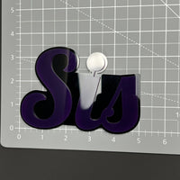 Sis 3D Acrylic Badge - Car Truck Emblem Fender Tailgate Trunk Sticker
