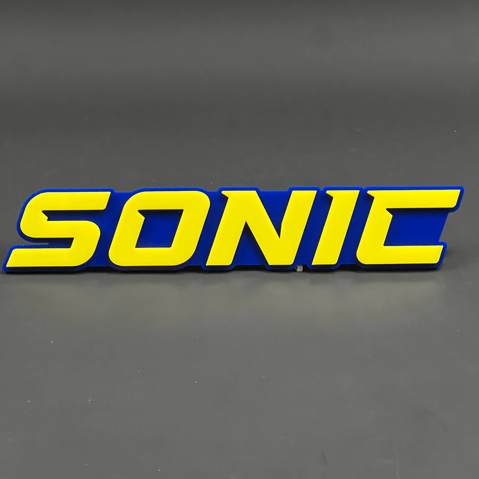 1PC SONIC (Yellow) 3D Acrylic Badge - Car Truck Emblem Fender Sticker