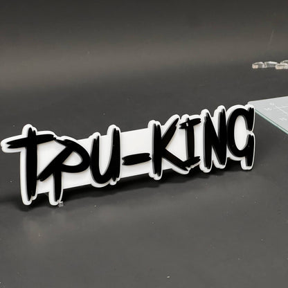 1PC TPU-KING 3D Acrylic Badge - Car Truck Emblem Fender Tailgate Trunk Sticker
