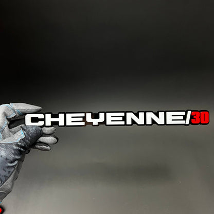 1PC CHEYENNE/30 3D Acrylic Badge - Car Truck Emblem Fender Sticker