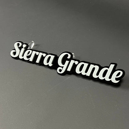 1PC Sierra Grande 3D Acrylic Badge - Car Truck Emblem Fender Sticker