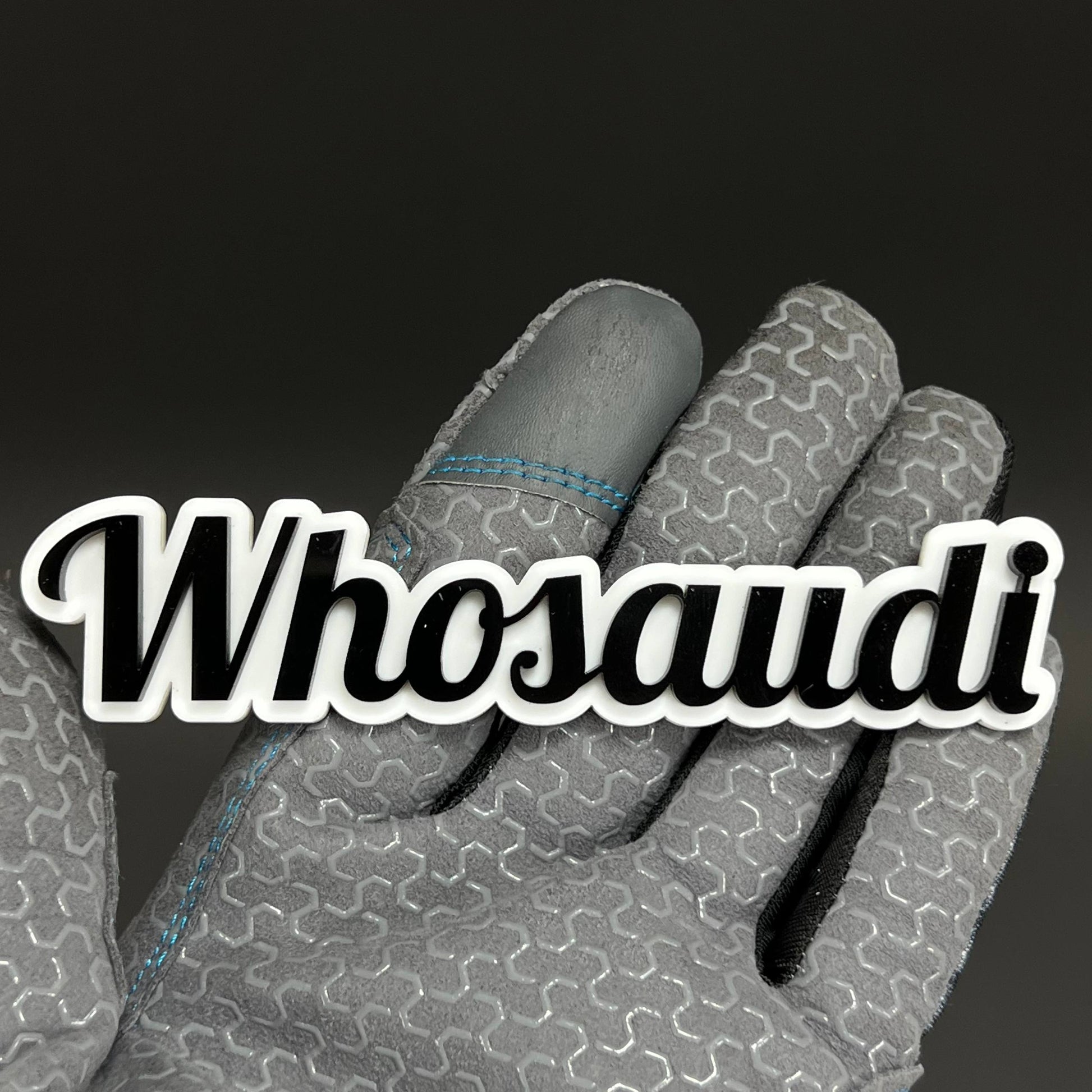 1PC Whosaudi 3D Acrylic Badge - Car Truck Emblem Fender Tailgate Trunk Sticker