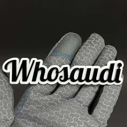 1PC Whosaudi 3D Acrylic Badge - Car Truck Emblem Fender Tailgate Trunk Sticker