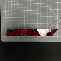 1PC MASSEY 3D Acrylic Badge - Car Truck Emblem Fender Tailgate Trunk Sticker