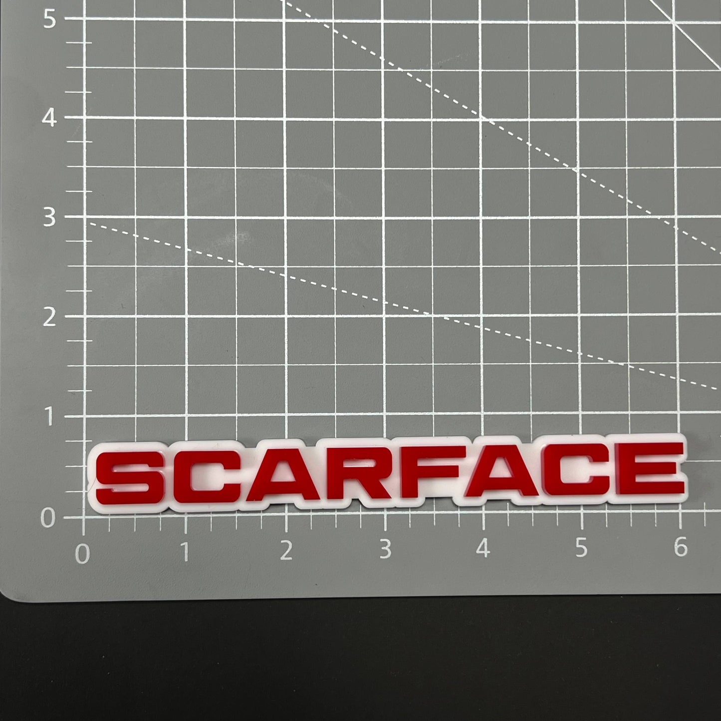 1PC SCARFACE 3D Acrylic Badge - Car Truck Emblem Fender Tailgate Trunk Sticker