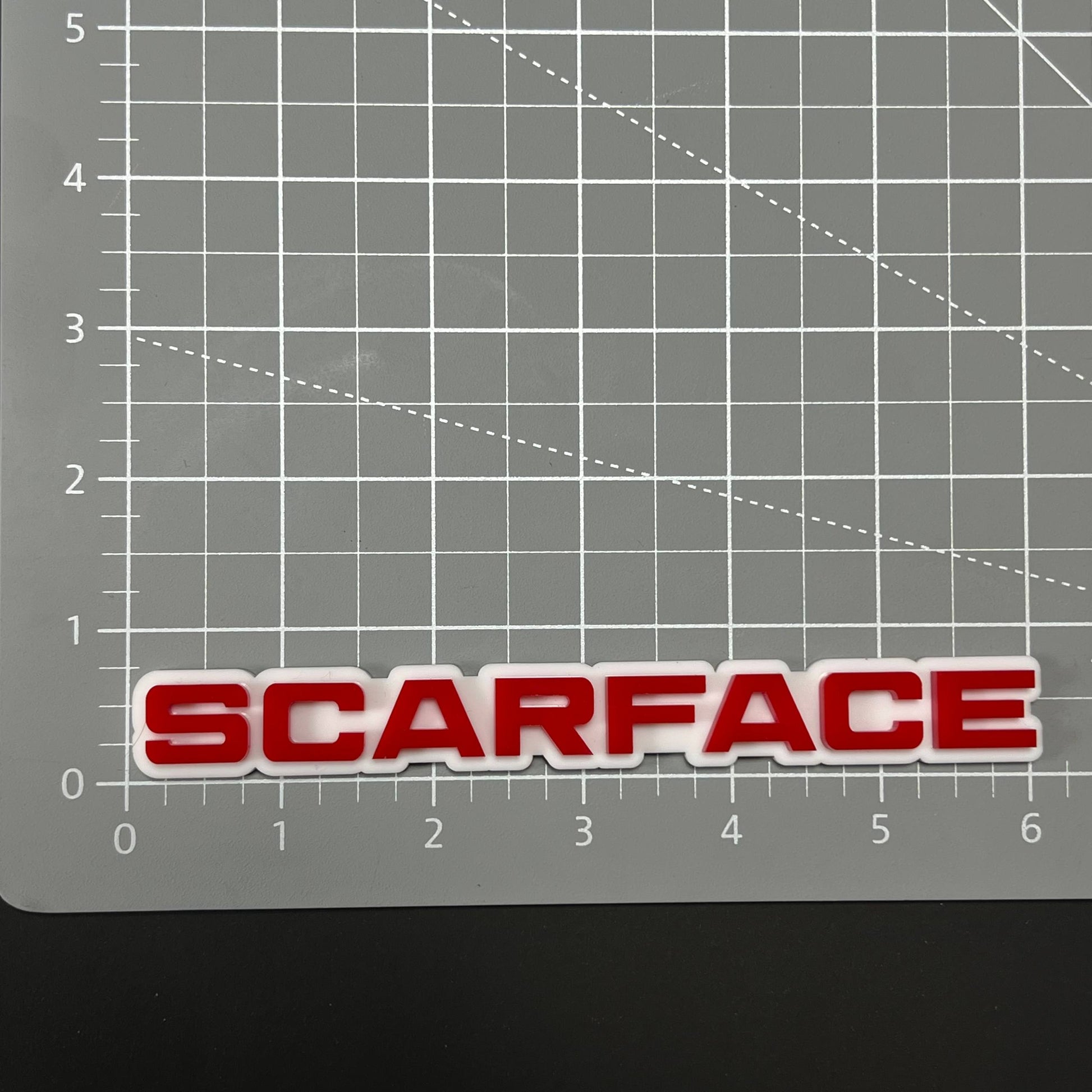 1PC SCARFACE 3D Acrylic Badge - Car Truck Emblem Fender Tailgate Trunk Sticker