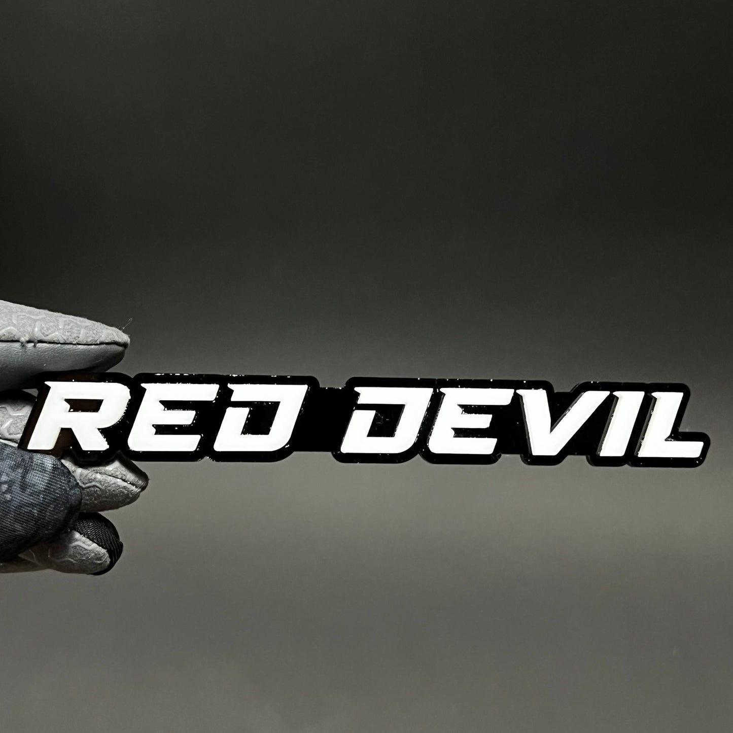 1PC RED DEVIL 3D Acrylic Badge - Car Truck Emblem Fender Tailgate Trunk Sticker