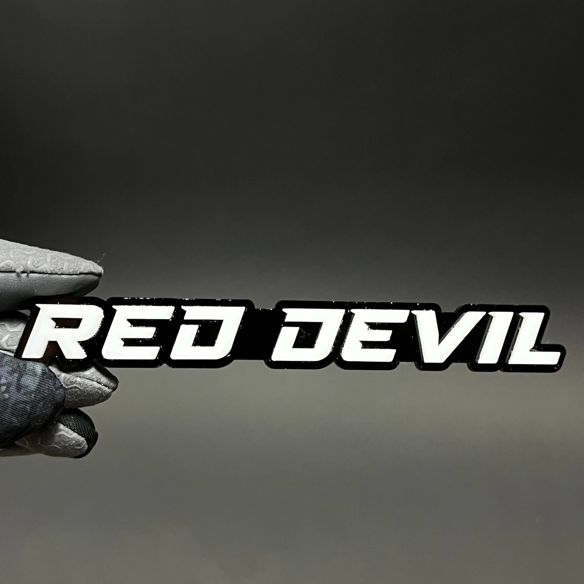 1PC RED DEVIL 3D Acrylic Badge - Car Truck Emblem Fender Tailgate Trunk Sticker