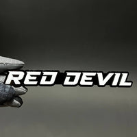 1PC RED DEVIL 3D Acrylic Badge - Car Truck Emblem Fender Tailgate Trunk Sticker