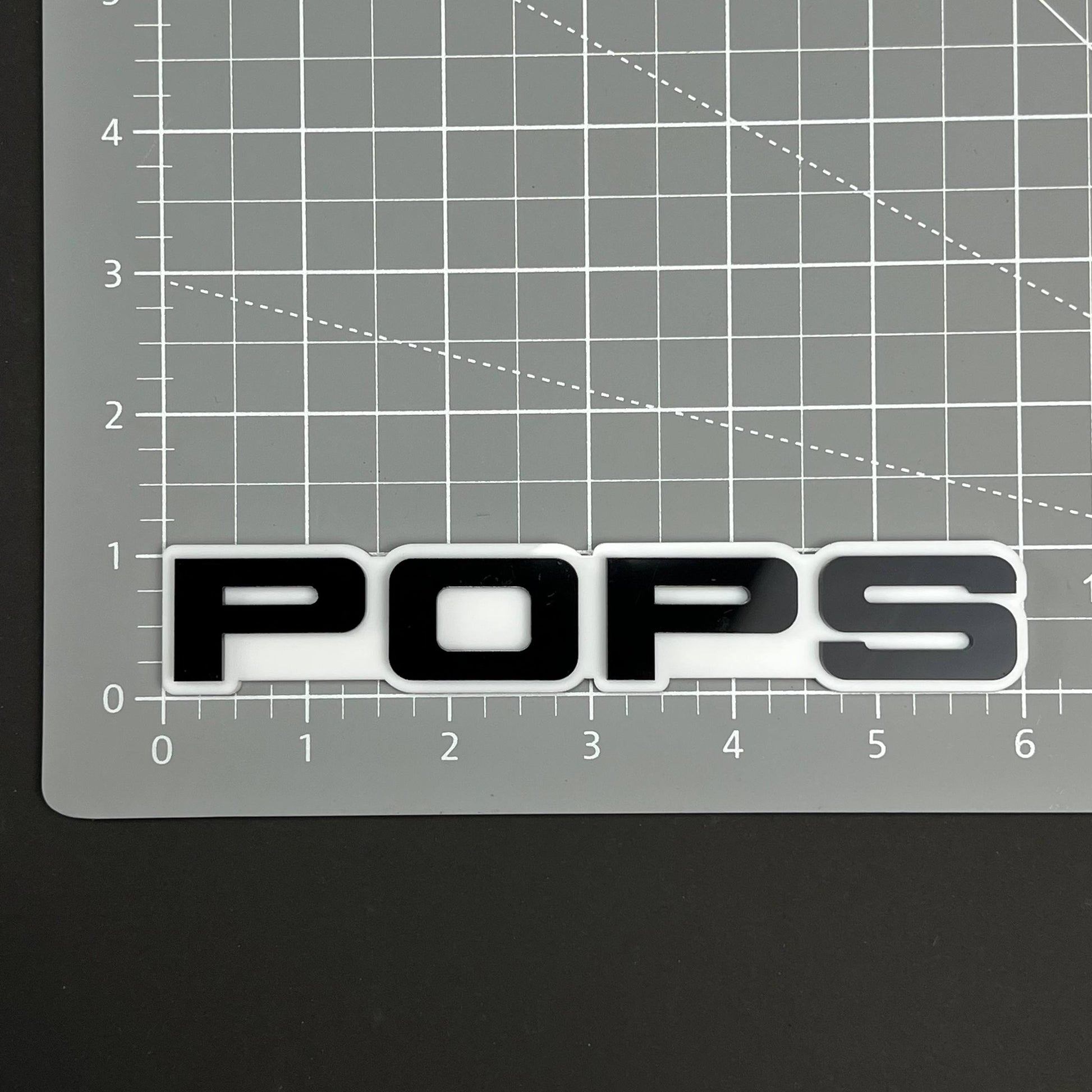 1PC POPS 3D Acrylic Badge - Car Truck Emblem Fender Tailgate Trunk Sticker