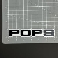 1PC POPS 3D Acrylic Badge - Car Truck Emblem Fender Tailgate Trunk Sticker