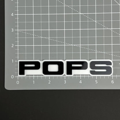 1PC POPS 3D Acrylic Badge - Car Truck Emblem Fender Tailgate Trunk Sticker