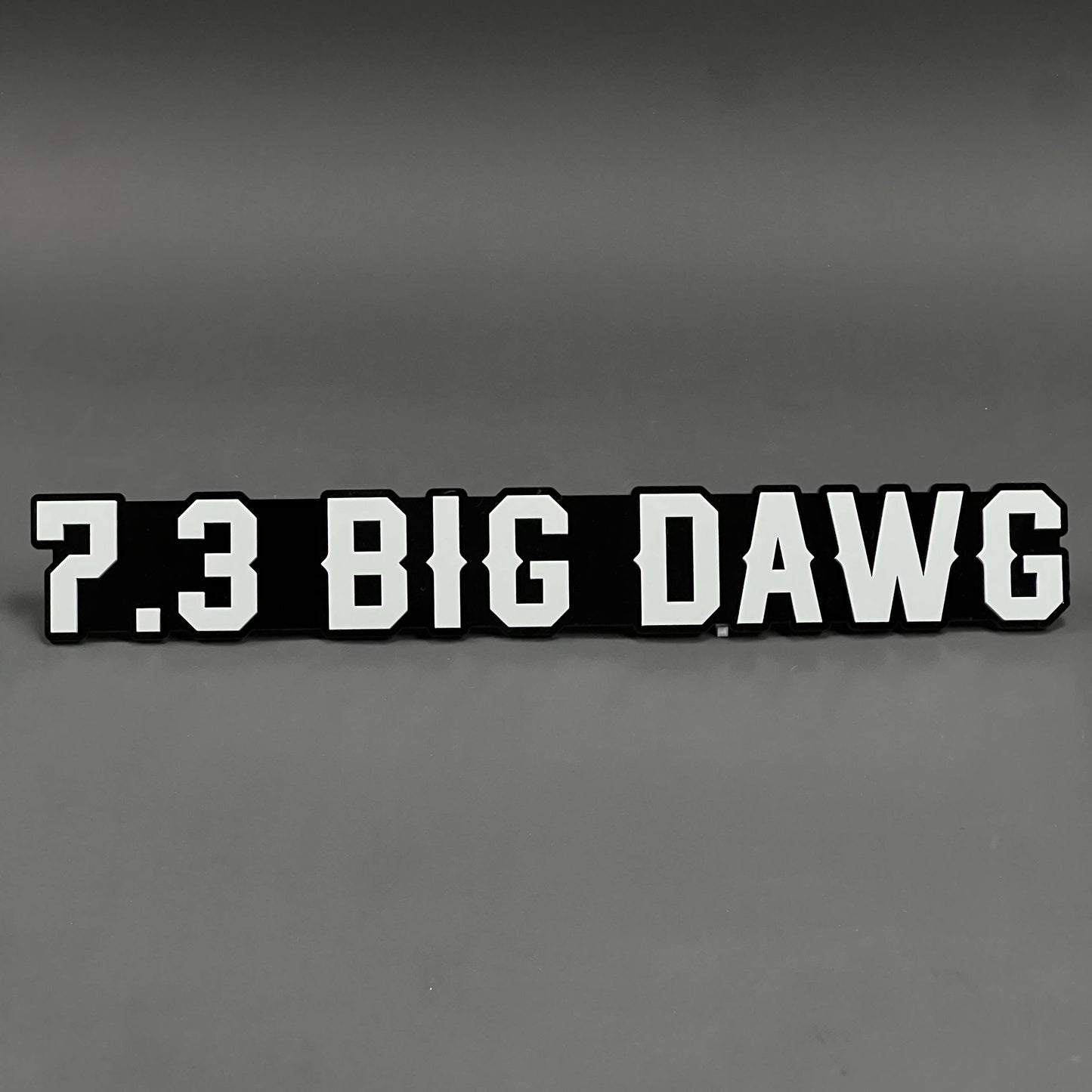1PC 7.3 BIG DAWG 3D Acrylic Badge - Car Truck Emblem Fender Sticker