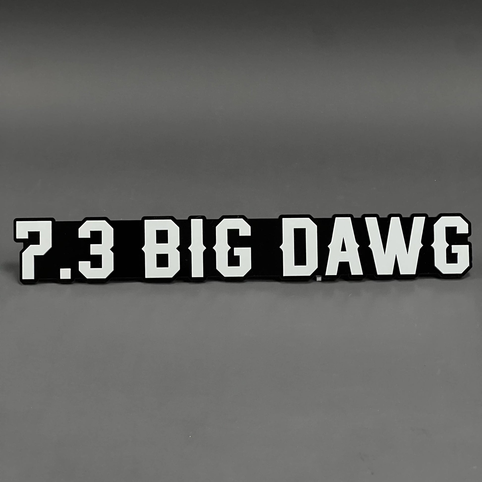 1PC 7.3 BIG DAWG 3D Acrylic Badge - Car Truck Emblem Fender Sticker