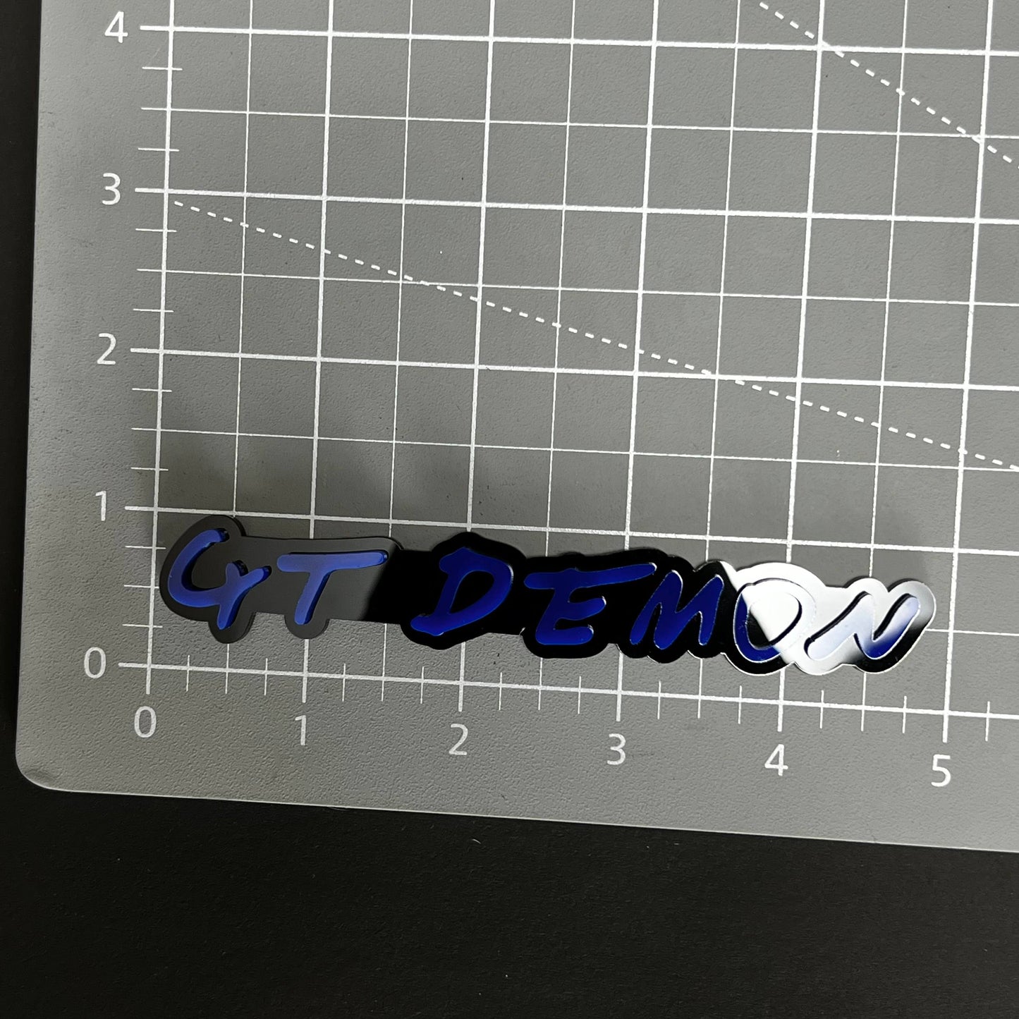 1PC GT DEMON 3D Acrylic Badge - Car Truck Emblem Fender Tailgate Trunk Sticker