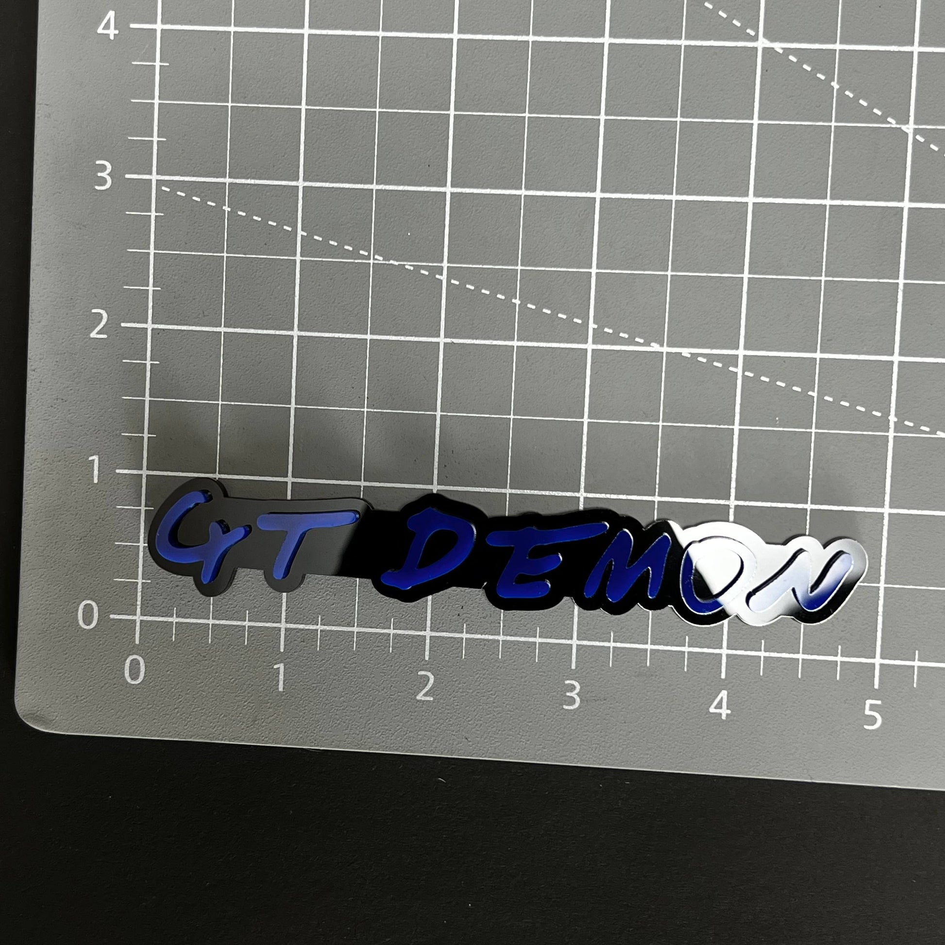 1PC GT DEMON 3D Acrylic Badge - Car Truck Emblem Fender Tailgate Trunk Sticker