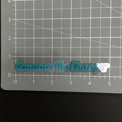 1PC Candace The Charger 3D Acrylic Badge - Car Truck Emblem Fender Sticker