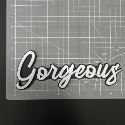 1PC Gorgeous 3D Acrylic Badge - Car Truck Emblem Fender Tailgate Trunk Sticker
